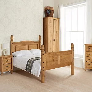 Birlea Corona High Foot End King Size Wooden Bed