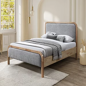 Snuggle Beds Clara Bed King Size Grey Silver Bed Frame