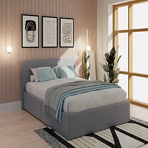 GFW End Lift Ottoman King Size GFW Grey Ottoman Bed