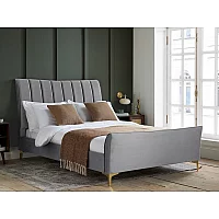 Birlea Clover King Size Clover Grey Fabric Bed