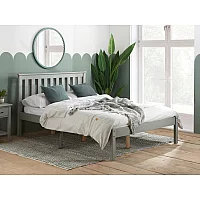 Birlea Denver Low Foot End Grey Double Wooden Bed