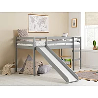 Birlea Frankie with Slide Single Grey Mid Sleeper
