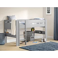 Julian Bowen Pluto Midsleeper Single Dove Grey Mid Sleeper