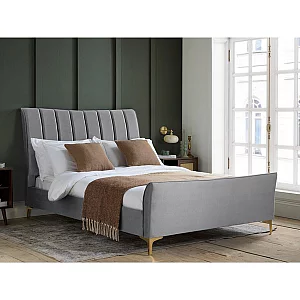 Birlea Clover King Size Clover Grey Fabric Bed