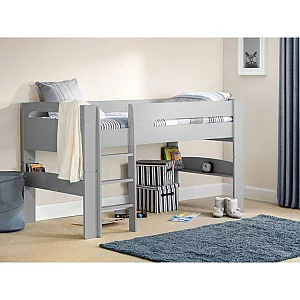 Julian Bowen Pluto Midsleeper Single Dove Grey Mid Sleeper